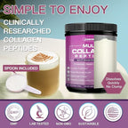 ZEBORA Collagen Peptides Powder for Women – Hydrolyzed Collagen Peptides with Women's Probiotics & D-Mannose – Supports Skin, Hair, Nails, and Urinary Tract Health, Unflavored, 35 Servings
