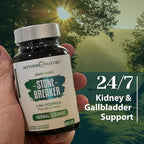 Stone Breaker Chanca Piedra Capsules, Dissolve Kidney & Gallbladder, Detoxify Urinary Tract, Flush Impurities, Kidney Support with Celery Seed Extract - 60 Veg Capsules
