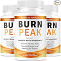 (3 Pack) Burn Peak Capsules - Official BurnPeak Weight Pills Advanced Premium Support, All Natural Burn Peak Pink Salt Trick Supplement for Overall Health & Wellness Reviews, 180 Capsules for 3 Months