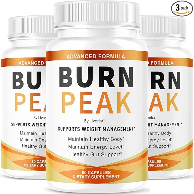 (3 Pack) Burn Peak Capsules - Official BurnPeak Weight Pills Advanced Premium Support, All Natural Burn Peak Pink Salt Trick Supplement for Overall Health & Wellness Reviews, 180 Capsules for 3 Months