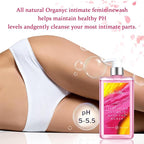 2Packs Refresh Gentle Intimate Wash, Daily Cleanser with Lactic Acid & Menthol, pH Balanced for Sensitive Skin, 10.14 fl oz(Man&Women)