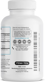 Bronson Omega 3 Fish Oil Triple Strength 2720 mg, High EPA 1250 mg DHA 488 mg, Non-GMO Heavy Metal Tested, 90 Softgels