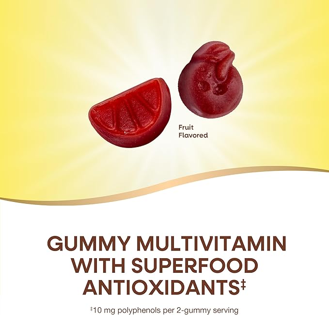 Nature's Way Alive! Men's Multivitamin Gummies,Supports Energy Metabolism*,Muscle Function*,Superfood Antioxidants(1),B-Vitamins,Vegetarian,Fruit Flavored,150 Gummies (Packaging May Vary),(Pack of 2)