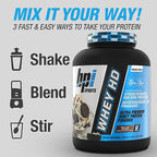 BPI Sports Whey HD Ultra Premium Protein Powder Isolate | Workout Whey Protein Powder for Men & Women for Muscle Gain | Milk Protein Concentrates | Milk and Cookies, 4.07 Pound