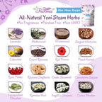 FIVONA 2-in-1 Yoni Steaming Kit Over the Toilet Seat with V Steam Herbs Blue Moon Recipe for Detox, Cleansing, PH Balance and Odor Control