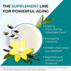 Reignite Wellness by JJ Virgin | Vanilla Paleo-Inspired All-in-One Shake | Gluten Free + Dairy Free Protein Powder | Contains 20G of Beef Protein with Vitamins, Minerals, Amino Acids | 30 Servings