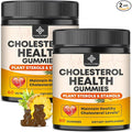 Cholesterol Supplements Gummies, Support Healthy Cholesterol Levels with 1200mg Plant Sterols & Stanols, Bergamot Orange Extract, Red Yeast Rice for Women & Men, Pineapple Flavor, 60 Counts (2 Pack)