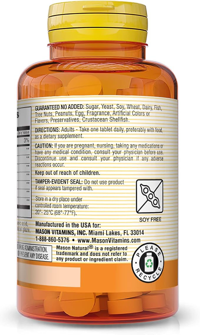 MASON NATURAL Plant Based Ultra Digestive Enzymes with Bromelain, Lactase, Papain & Protease - Supports Healthy Digestion & May Reduce Bloating, 60 Capsules