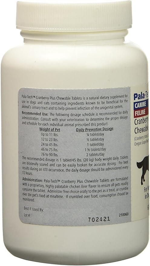Cranberry Plus 60 Chewable Tablets for Dogs & Cats (Pack of 2)