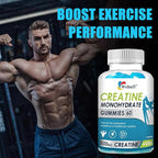 Creatine Gummies Monohydrate Complex 5000mg 60 Count Gummies Taurine + Vitamin B6 for Muscle Strength, Muscle Builder, Energy Boost, Pre Workout (60 Count (Pack of 2))
