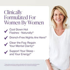 Menopause Supplements for Women - Natural Hormone Balance - Hot Flashes, Night Sweats, Sleep & Mood Support. with Sensoril® Ashwagandha, DIM, Chaste Berry & Black Cohosh Root - 60 Count