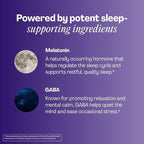 URVI® Sleep Gummies – 1mg Melatonin, 500mg GABA, Lemon Balm, Lavender, Valerian & Passionflower – Relaxation & Restful Sleep – Vegan, Sugar-Free, Gluten-Free – Cherry Flavor, 60 Count