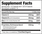 EZC Pak 5-Day Immune System Booster with Echinacea, Vitamin C, Zinc & Vitamin D - Tapered Immune Support Supplement for Adults - Supports Immunity, Easy Travel-Size Supplement Pack - (Pack of 2)