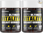 Shilajit Gummies for Men & Women | Shilajit for Men – Shilajit Pure Organic |High Potency|85+ Trace Minerals & Fulvic Acid| Shilajit Supplement | 120 Gummies