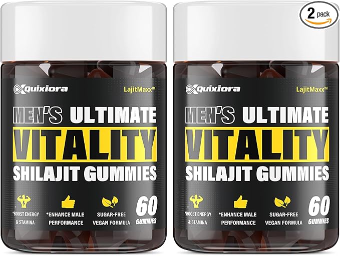 Shilajit Gummies for Men – 85+ Trace Minerals & Fulvic Acid| | 120 Gummies