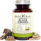 Herbal Roots Organic Black Cohosh Root | Extra Strength | Menopause and Menstrual Support for Women | 90 Capsules, Vegan