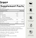 BIGVITA Iron+ | High Absorption Supplement with Microencapsulated Iron Drops + Folate, B6 & Cranberry Extract | No Metallic Taste, Mixed Berry Flavor, Gentle on Stomach | Energy & Hormonal Support