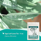 Super Value Pack 5 LB - Organic Sage Leaf Bulk Herb (Salvia officinalis) – Loose Dried Sage Leaves – Tea for Mind and Body Wellness