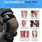Comfyorthopedic Men & Women OA Unloader Knee Brace, Medial Arthritis Pain & Osteoarthritis Offloader, Bone on Bone Cartilage Joint Support, L1851 L1843 Upgraded Built-in Hex Key, Right Fits Up to 32in Plus Size Thigh