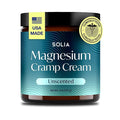 Solia Magnesium Cream, USA-Made Unscented Topical Magnesium Lotion for Feet Soreness, Muscle Balm Mag Oil Body Butter, Foot Cream for Feet, Rub for Muscle Soreness, 4oz