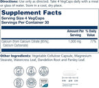 Solaray Calcium Citrate 1000mg - Chelated Calcium Supplement - Supports Bone Strength and Healthy Teeth - Easy to Digest - 60-Day Guarantee, Vegan - 30 Servings, 120 VegCaps