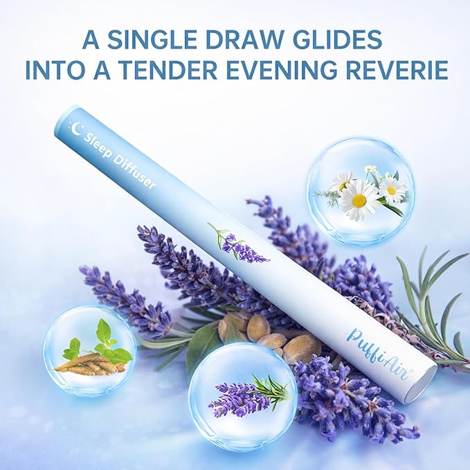 Herbal Diffuser Pen, Sleep Diffuser with Melatonin, Lavender, Ashwagandha & Chamomile for Sleep Support, All Natural Swap - Up to 600 Uses (Varies by Usage), 2 Diffusers, 1 Pack