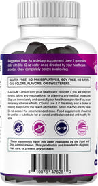Vitamatic Grape Seed Extract Gummies – Plant-Based Botanical Extract – Natural Grape & Black Currant Flavor – Vegan, Non-GMO – Herbal Supplement – 60 Gummies