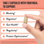 Legendairy Milk Digestive Enzymes for Women, Probiotics for Digestive Health, Gut Health Supplements, Bloating Relief for Women, Debloat Gas Relief w/Ginger & Fennel Bloat Baddie 60 Capsules