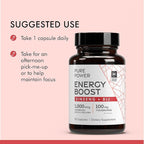Dr. Mercola Pure Power Energy Boost, 30 Servings (30 Capsules), Ginseng + B12, Dietary Supplement, Boosts Physical & Mental Energy, Non-GMO (Pack of 2)