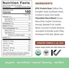Sprout Living Epic Protein, Plant Based Protein & Superfoods Powder, Chocolate Maca Powder | 20 Grams Organic Protein Powder, Vegan, Non Dairy, Non-GMO, Gluten Free, Low Sugar (2 Pound, 24 Servings)