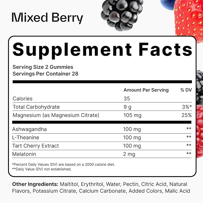 Elo Sleep Gummies for Deep Recovery & Restful Sleep | Magnesium, L-Theanine & Low-Dose Melatonin | Non-Groggy Formula, Wake Refreshed | Sugar-Free, Vegan, Non-GMO | 28 Servings