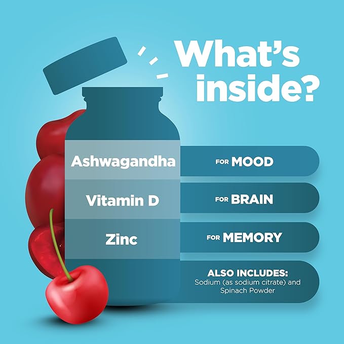 Phytoral Calming Ashwagandha Gummies for Men and Women - Root Extract with Zinc and Vitamin D - Tasty Adaptogen Stress Gummies for Adults for Energy & Mood Support - 90 Count