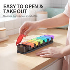 Extra Large Weekly Pill Organizer - Waterproof 7-Day Pill Box, Portable Vitamin & Supplement Case, Easy to Open Design, Ideal for Travel and Daily Medication Management
