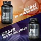 Jacked Factory Build PM Night Time Muscle Builder & Sleep Aid - Post Workout Recovery & Sleep Support Supplement w/VitaCherry Tart Cherry, Ashwagandha, & Melatonin - 60 Natural Veggie Pills