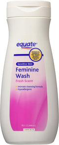 Equate Feminine Wash Sensitive Skin Fresh Scent 15 oz
