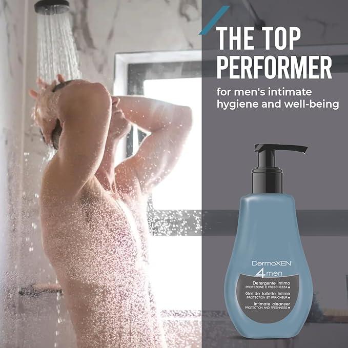 Men's Intimate Wash | pH Balanced Daily Hygiene Gel | Freshness & Odor-Control Formula with Menthol | Gentle Cleansing for the Groin Area | Male Hygiene Product | 4.23 fl oz