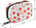 Strawberry Cute Weekly Medicine Pill Organizer Travel Pill Case Box Holder Container Small for Vitamin Supplement