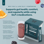 GLP-1 Constipation Support | Digestive, Gut Discomfort GLP Symptom Relief | Akkermansia, Probiotic, Prebiotic Microbiome Support for Digestive Balance, Regularity & Bloating Relief - Berry Citrus 30ct