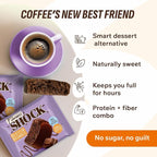 Fitness SHOCK Chocolate Protein Brownie - No Added Sugar, 7.5g Protein, Low Carb Guilt-Free Dessert - 0g Added Sugar, 10g Net Carbs, 5g Fiber, Non-GMO, Oat Bran - 10 x 50g