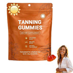 2026 New Tanning Gummies for Women, Skin Radiance & Hydration for Natural Looking Glow, Bronzing, with Vitamin C & E, Astaxanthin, Beta Carotene, Vegan & Sugar Free, Non-GMO, 60 Count (1 Pcs)