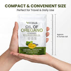 Softgels with Black Seed Oil 6000mg – Organic Oregano Oil Capsules for Immune & Digestive Support – Non-GMO, Gluten-Free Softgels – 180 Count (Pack of 3)