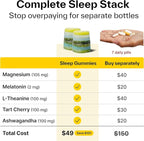 Elo Sleep Gummies for Deep Recovery & Restful Sleep | Magnesium, L-Theanine & Low-Dose Melatonin | Non-Groggy Formula, Wake Refreshed | Sugar-Free, Vegan, Non-GMO | 28 Servings