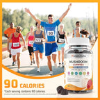 15 in 1 Mushroom Complex Gummies & Ashwagandha Gummies 3000 mg - Lions Mane, Reishi, Turkey Tail & More | Mushroom Supplement for Cognitive Function, Focus & Memory | Raspberry Gummies| Sugar-Free