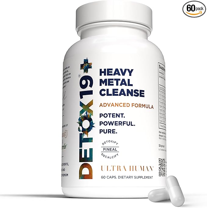 Ultra Human Daily Wellness Support – Heavy Metal Detox Cleanse, with Zeolite, Shilajit, Organic Chlorella & Spirulina, NAC & Alpha Lipoic. Supports Daily Detox, Cognition, Immune System -(Made in USA)