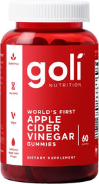 Goli Apple Cider Vinegar Gummies - Worlds First ACV Gummy with Vitamin B12, Beetroot & Pomegranate - Vegan, Non-GMO, Gluten-Free