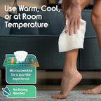 Inspire Ultra Thick Rinse-Free Bath Towels | Shower Towels - Flush-Free Wet Wipes with Aloe | Thick Strong Extra Large Towel for Adults | Body Wipes for Adults Bathing