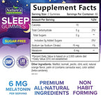 Sleep Gummies 6mg Per Serving - Sugar Free Melatonin Gummy Supplement for Adults - Natural Zero Sugar Sleeping Gummy for Adults & Kids, Orange Flavored, Extra Strength Sleep Support - 120 Gummies