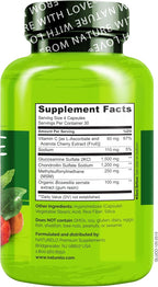 NATURELO Glucosamine Chondroitin MSM with Boswellia and Vitamin C - Supplement for Joint Comfort, Mobility, and Strength - 120 Capsules (Pack of 2)