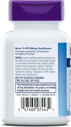 Natrol 5-HTP 200mg Dietary Supplement to Support a Balanced Mood, 60 Time Release Tablets, 60 Day Supply