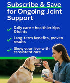 Bark&Spark Senior Advanced Glucosamine Chondroitin for Dogs - Hip Joint Pain Relief - Old Dog Joint Chews Large & Small Breed - Hip Joint Chews Joint Health Care Treats - 120Ct